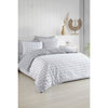 Completo letto - 1 copripiumino 220 x 240 cm + 2 federe 60 x 60 cm - 65% cotone, 35% poliestere - Grigio
