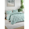 Completo letto - 1 copripiumino 220 x 240 cm + 2 federe 60 x 60 cm - 65% cotone, 35% poliestere - Verde