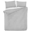 Completo letto - 1 copripiumino 220 x 240 cm + 2 federe 60 x 60 cm - 65% cotone, 35% poliestere - Grigio