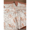 Completo letto - 1 copripiumino 220 x 240 cm + 2 federe 60 x 60 cm - 100% cotone - Cannella