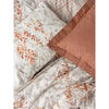 Completo letto - 1 copripiumino 220 x 240 cm + 2 federe 60 x 60 cm - 100% cotone - Cannella