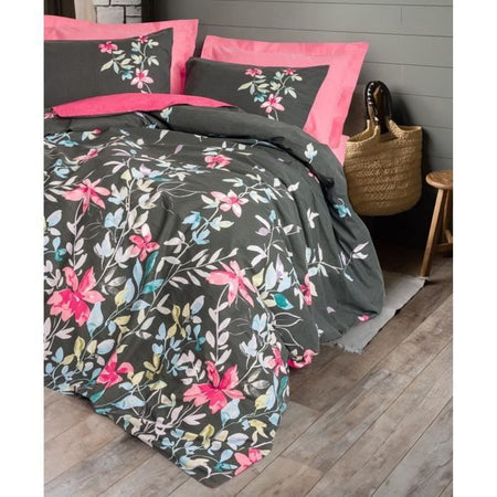 Set letto - 1 copripiumino 220 x 240 cm + 2 federe 60 x 60 cm - 100% cotone - Rosa