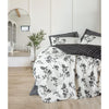 Completo letto - 1 copripiumino 220 x 240 cm + 2 federe 60 x 60 cm - 100% cotone - Antracite