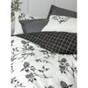 Completo letto - 1 copripiumino 220 x 240 cm + 2 federe 60 x 60 cm - 100% cotone - Antracite
