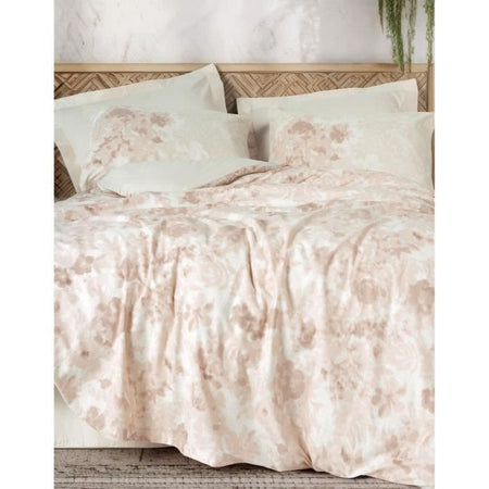 Completo letto - 1 copripiumino 220 x 240 cm + 2 federe 60 x 60 cm - 100% cotone - Beige