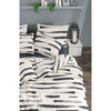 Completo letto - 1 copripiumino 220 x 240 cm + 2 federe 60 x 60 cm - 65% cotone, 35% poliestere - Bianco