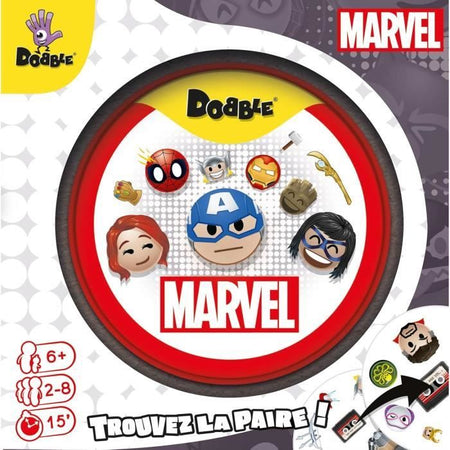Gioco di società - ASMODEE - Dobble: Marvel Emoji (Eco Sleeve) - 6 anni - All'aperto - Misto