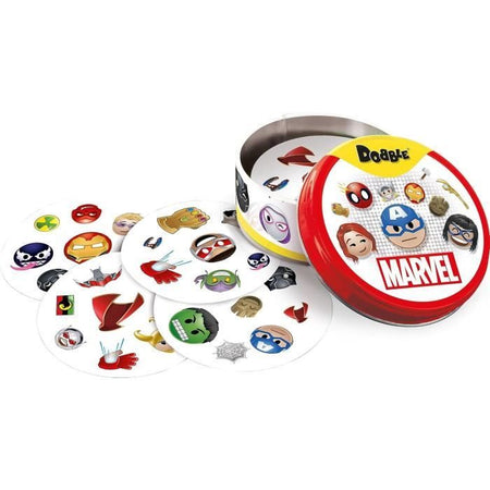 Gioco di società - ASMODEE - Dobble: Marvel Emoji (Eco Sleeve) - 6 anni - All'aperto - Misto