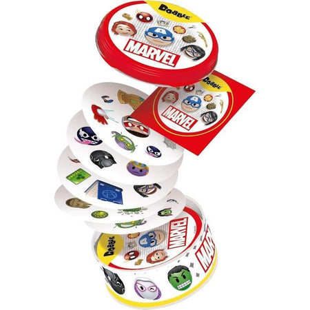 Gioco di società - ASMODEE - Dobble: Marvel Emoji (Eco Sleeve) - 6 anni - All'aperto - Misto