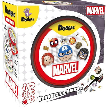 Gioco di società - ASMODEE - Dobble: Marvel Emoji (Eco Sleeve) - 6 anni - All'aperto - Misto