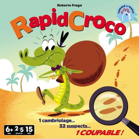 RapidCroco - Asmodee - Gioco di investigazione - 32 Sospetto 1 colpevole