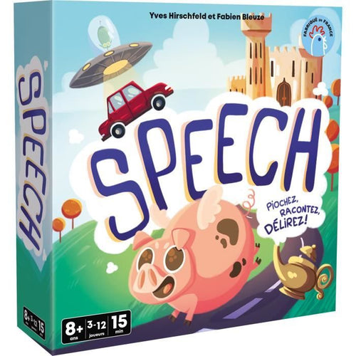Discorso - Asmodee - Inventa una storia - 4 modalità di gioco - 15 minuti - Da 8 anni in su