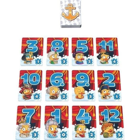 Duck & Cover - Captain Games - Gioco di carte 8+ anni - Da 2 a 7 giocatori - 20 minuti - Asmodee
