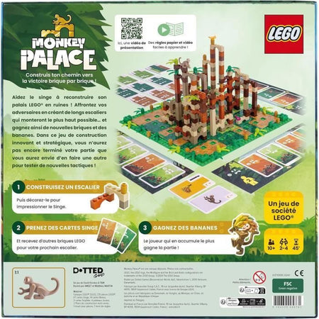 Lego Monkey Palace - Asmodee - Costruisci il tuo percorso verso la vittoria mattone dopo mattone! - 10 anni e più - Da 2 a 4 giocatori - 45 min