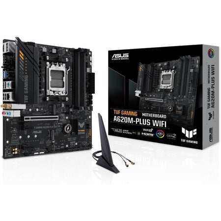 Scheda madre - ASUS - TUF GAMING A620M-PLUS WIFI - AMD A620 - AM5 - DDR5-SDRAM