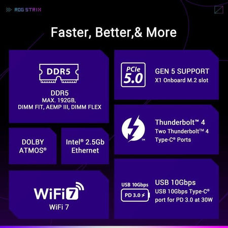 Scheda madre - ASUS - STRIX Z890-A GAMING WIFI - Presa 1851 - DDR5 SDRAM - M.2 PCIe 5.0