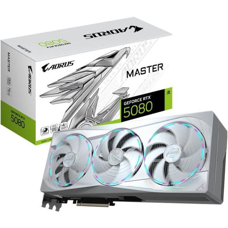 Scheda grafica - GIGABYTE - AORUS GeForce RTX 5080 MASTER ICE - 16 GB