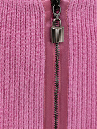 Tom Ford Gonna a Tubino con zip in Maglia Rosa da donna