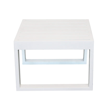 ARGENTUM - tavolino da giardino in alluminio 45x45 Bianco