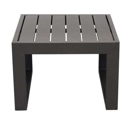 ARGENTUM - tavolino da giardino in alluminio 45x45 Taupe