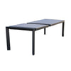 Tavolo allungabile Corfù in alluminio e Polywood dogato telescopico 160-240x100 cm per giardino e veranda