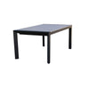 Tavolo allungabile Corfù in alluminio e Polywood dogato telescopico 160-240x100 cm per giardino e veranda