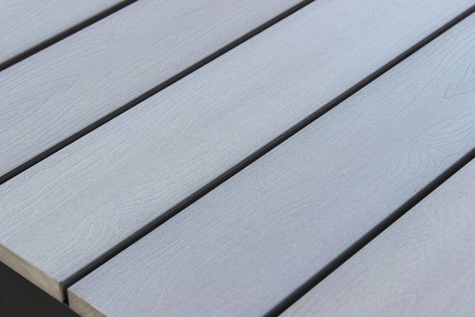 Tavolo allungabile "Corfù" in alluminio e Polywood dogato telescopico 160-240x100 cm per giardino e veranda