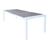 Tavolo allungabile Corfù in alluminio e Polywood dogato telescopico 160-240x100 cm per giardino e veranda