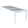 Tavolo allungabile Corfù in alluminio e Polywood dogato telescopico 160-240x100 cm per giardino e veranda