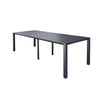 Tavolo allungabile Tulum in alluminio dogato 51-260 x 85 cm consolle per giardino e veranda
