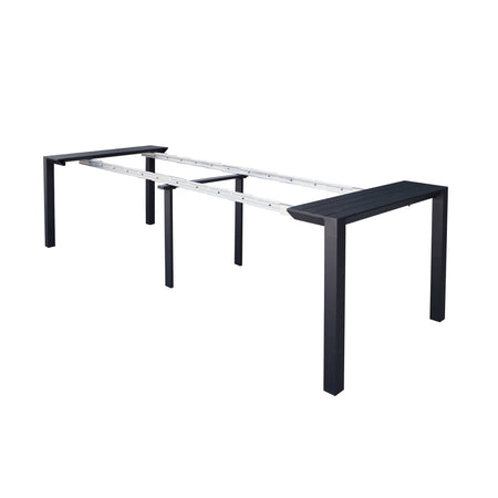 Tavolo allungabile "Tulum" in alluminio dogato 51-260 x 85 cm consolle per giardino e veranda