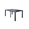 Tavolo allungabile Tulum in alluminio dogato 51-260 x 85 cm consolle per giardino e veranda