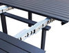 Tavolo allungabile Tulum in alluminio dogato 51-260 x 85 cm consolle per giardino e veranda