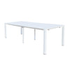 Tavolo allungabile Tulum in alluminio dogato 51-260 x 85 cm consolle per giardino e veranda