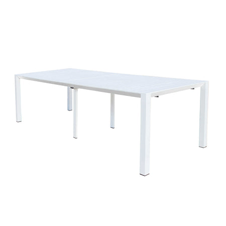 Tavolo allungabile "Tulum" in alluminio dogato 51-260 x 85 cm consolle per giardino e veranda