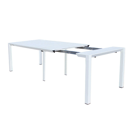 Tavolo allungabile "Tulum" in alluminio dogato 51-260 x 85 cm consolle per giardino e veranda