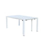 Tavolo allungabile Tulum in alluminio dogato 51-260 x 85 cm consolle per giardino e veranda