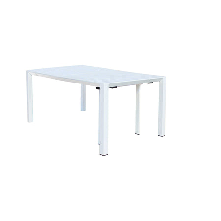 Tavolo allungabile "Tulum" in alluminio dogato 51-260 x 85 cm consolle per giardino e veranda