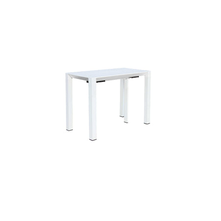 Tavolo allungabile "Tulum" in alluminio dogato 51-260 x 85 cm consolle per giardino e veranda