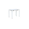Tavolo allungabile Tulum in alluminio dogato 51-260 x 85 cm consolle per giardino e veranda