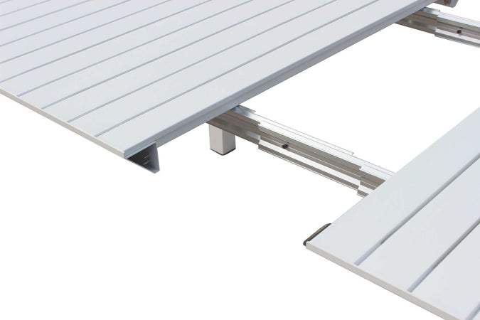 Tavolo allungabile "Tulum" in alluminio dogato 51-260 x 85 cm consolle per giardino e veranda