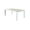 Tavolo in alluminio piano effetto legno Bahia allungabile per esterno e giardino 190/250 cm
