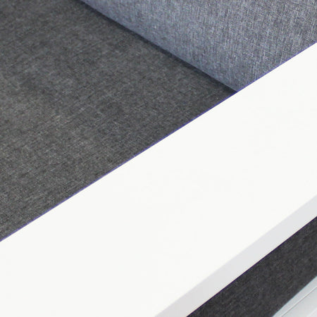 Salotto "Guadalupa" 3 poltrone con cuscini per esterno e giardino, in alluminio