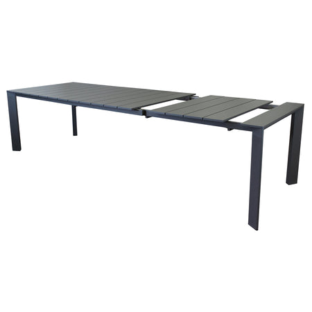 Tavolo "Barbados" allungabile telescopico per esterno e giardino, in alluminio 165/215 cm
