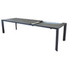 Tavolo Barbados allungabile telescopico per esterno e giardino, in alluminio 165/215 cm