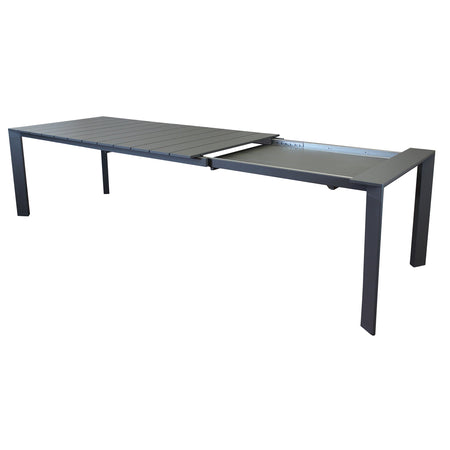 Tavolo "Barbados" allungabile telescopico per esterno e giardino, in alluminio 165/215 cm