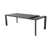 Tavolo Barbados allungabile telescopico per esterno e giardino, in alluminio 165/215 cm