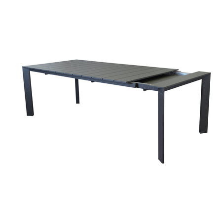 Tavolo "Barbados" allungabile telescopico per esterno e giardino, in alluminio 165/215 cm