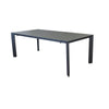 Tavolo Barbados allungabile telescopico per esterno e giardino, in alluminio 165/215 cm