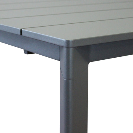 Tavolo "Barbados" allungabile telescopico per esterno e giardino, in alluminio 165/215 cm